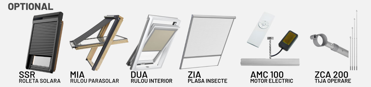 Fereastra mansarda DEPOSKY POLAR TERMO - accesorii optionale fereastra mansarda